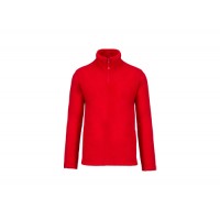 SWEAT POLAR M/FECHO 2BOLSOS VERMELHA K912